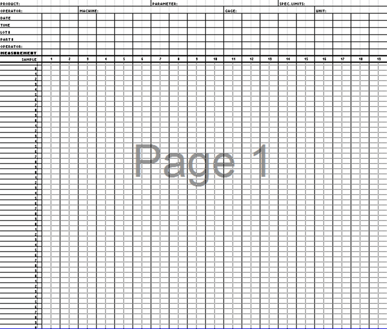 Xbar And R Chart Excel Template