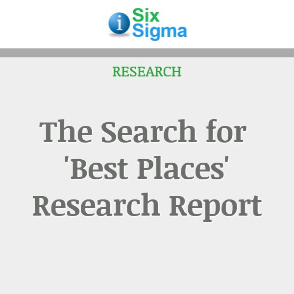 The Search for 'Best Places' Research Report