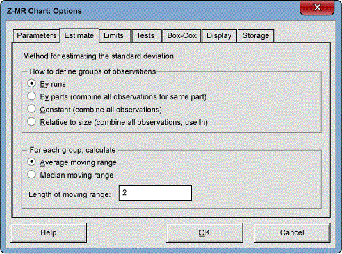 Figure 3: Selection of Z-MR Options