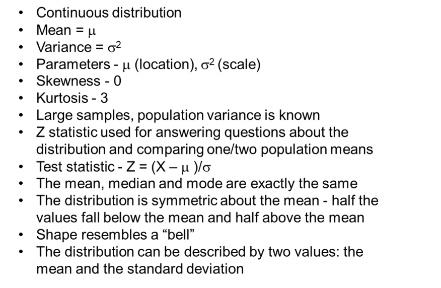 normal distribution