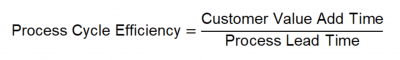 Process cycle efficiency formula