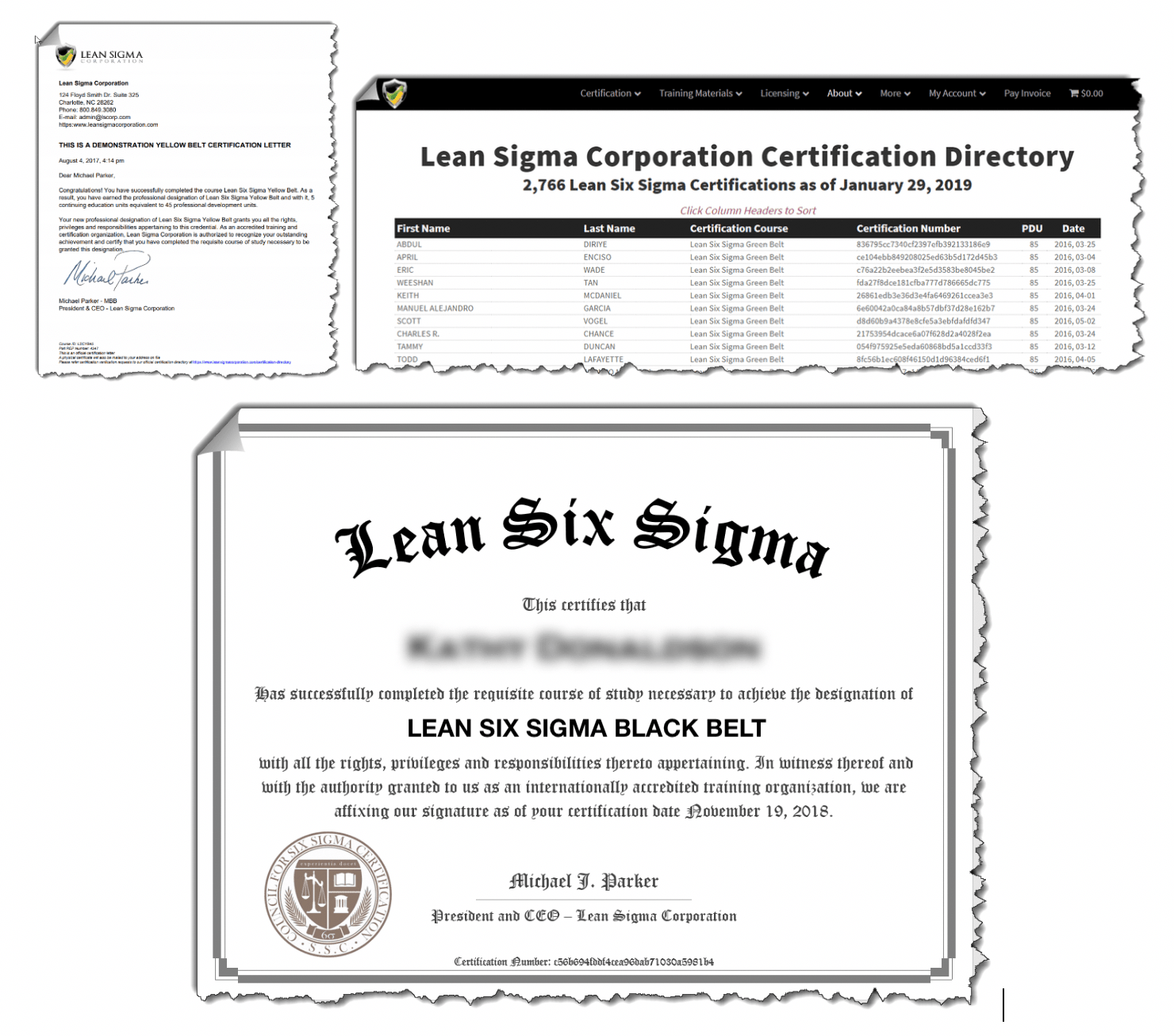 Lean Six Sigma Black Belt Certifications