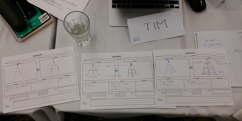 Figure 2: Example Idea Capture Sheets