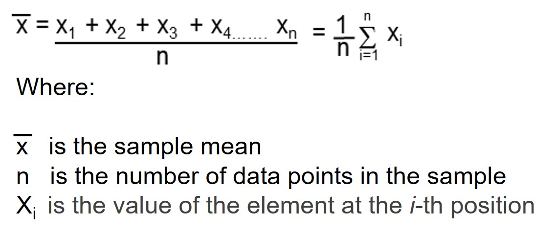 What Does X With A Bar Over It Mean In Statistics What Does X With A Bar Over It Mean In Statistics