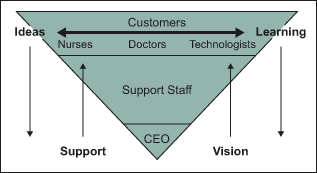 Figure 2: The Inverted Pyramid in Healthcare